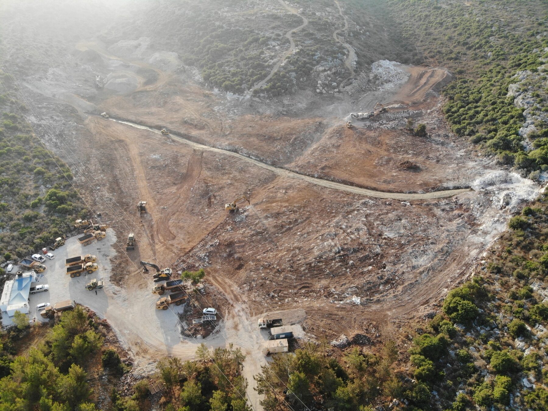 Large cleared site